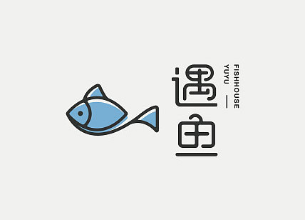 遇魚餐飲LOGO標(biāo)志設(shè)計(jì)欣賞